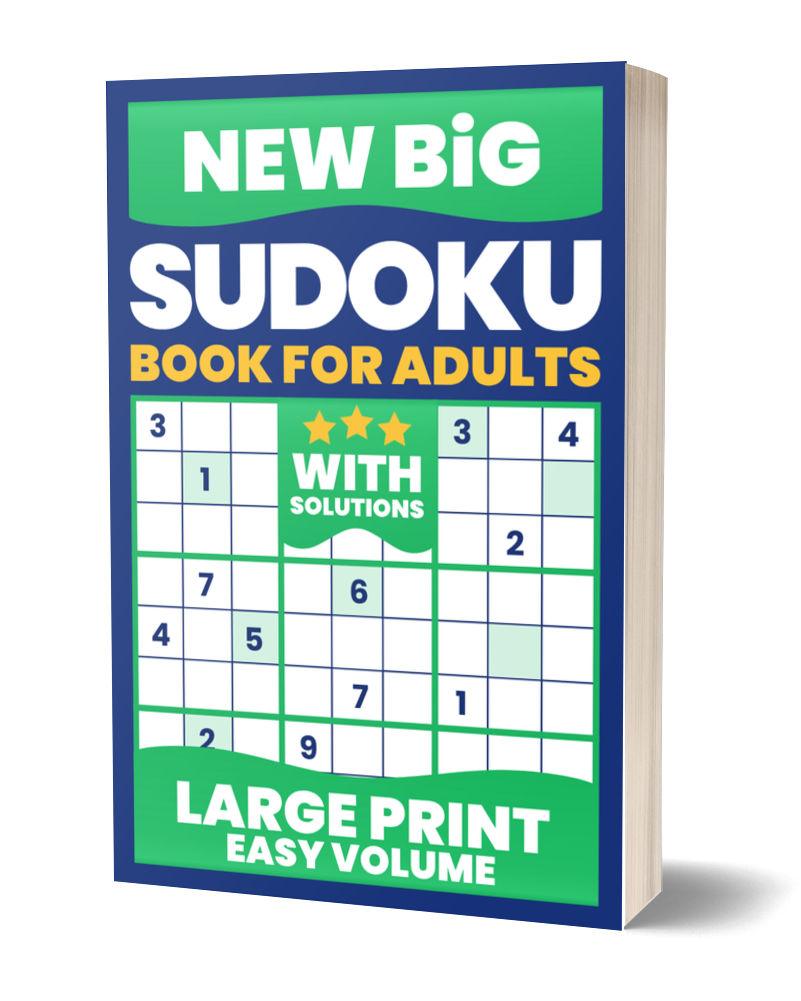 BIG Sudoku Large Print Puzzles for Adults – Easy Volume